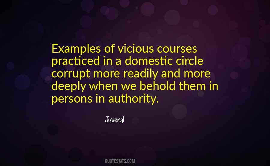 Quotes About Vicious Circles #8730