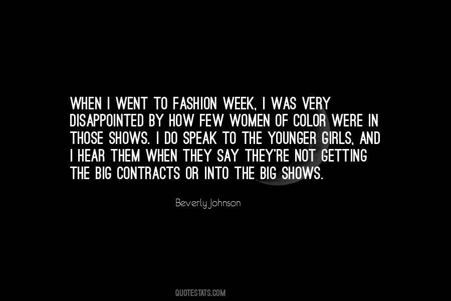 Quotes About Fashion Week #1393467