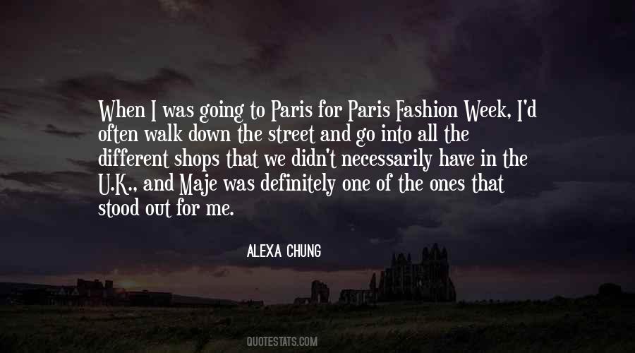 Quotes About Fashion Week #14719