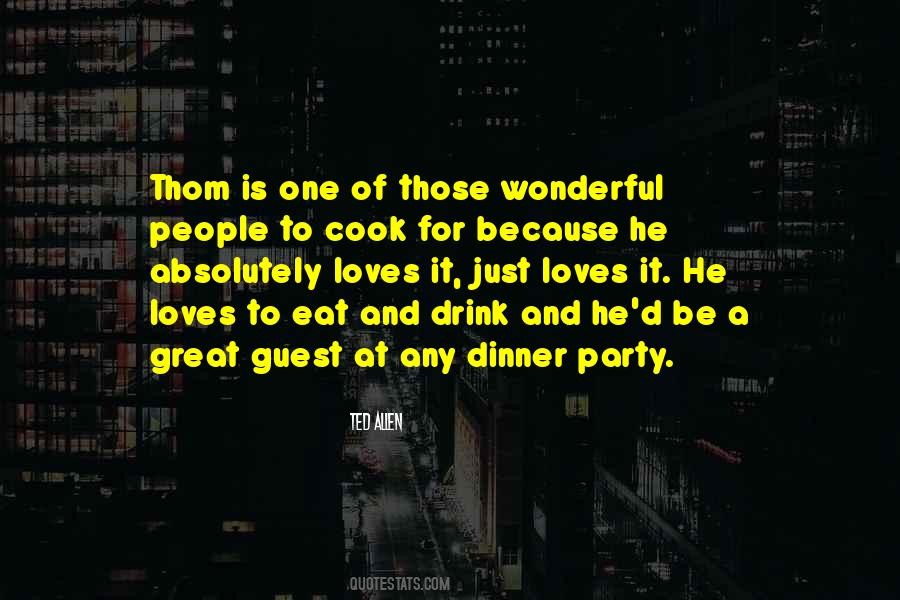 Dinner Party Quotes #369971