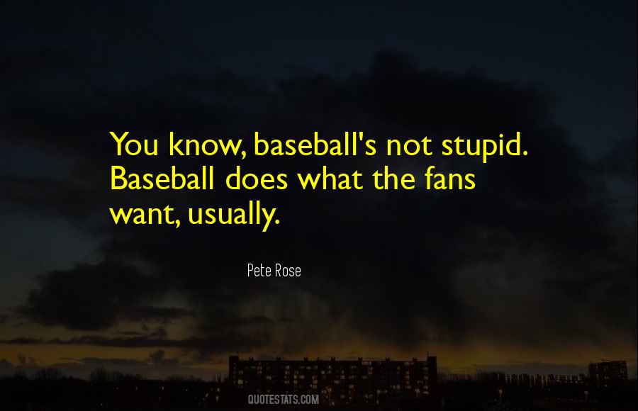 Quotes About Baseball Fans #599955
