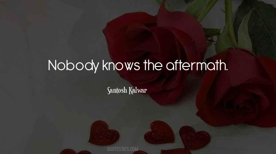 Quotes About Aftermath #578098