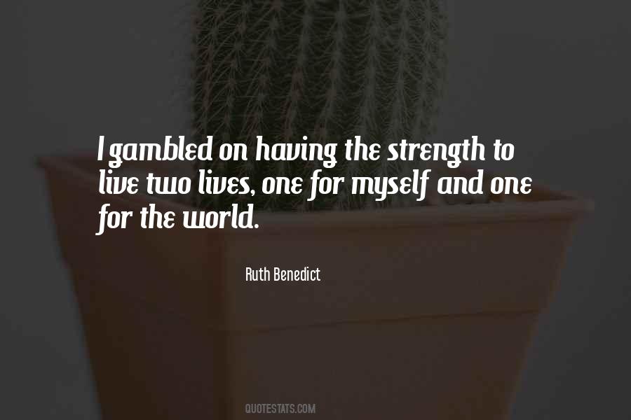 Strength World Quotes #211152