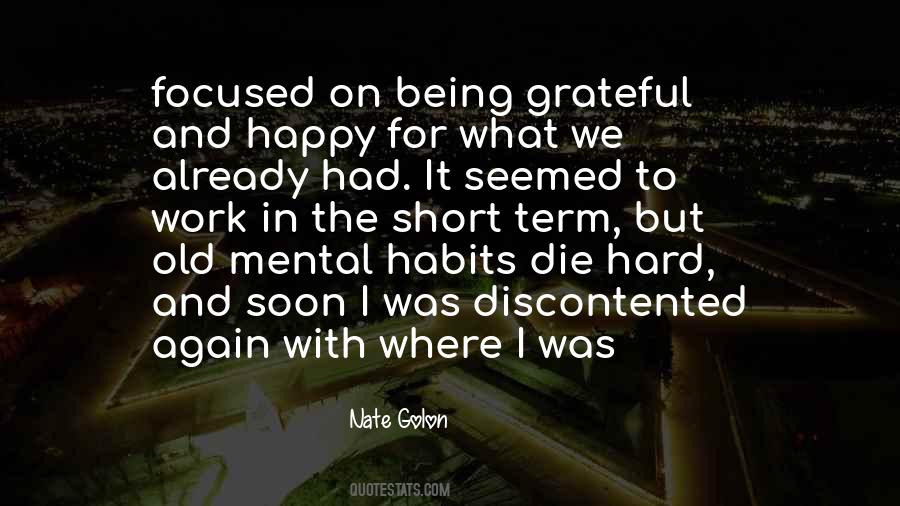 Quotes About Being Grateful And Happy #1302350