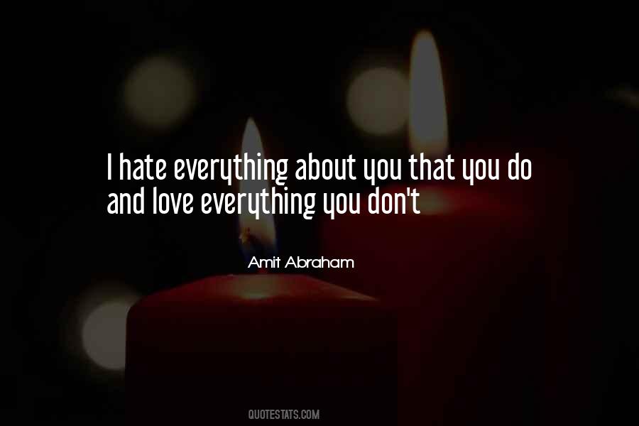 Quotes About Hate Love Story #589044