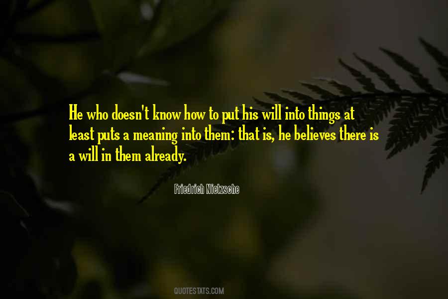 Meaning Of Things Quotes #173456
