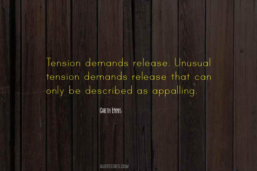 Tension And Release Quotes #88721