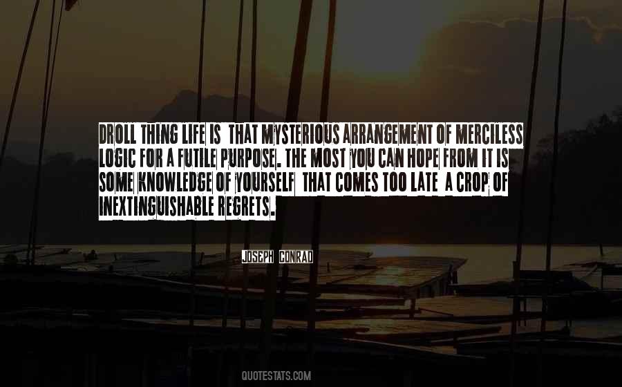 Life Is Mysterious Quotes #773211