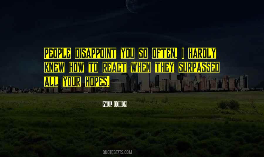 People Disappoint Quotes #1403627