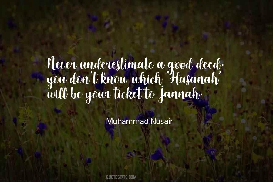 Way To Jannah Quotes #1517500