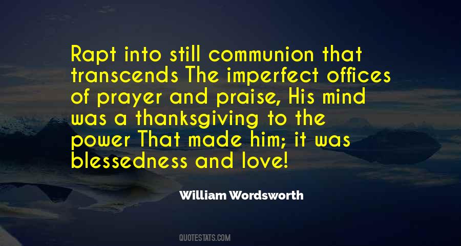 Quotes About Prayer And Thanksgiving #1497514