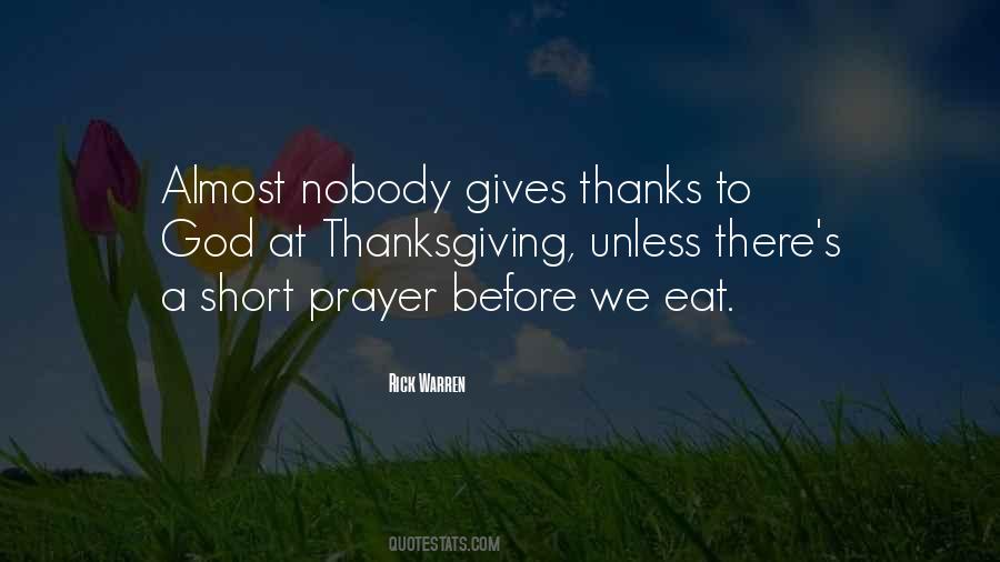 Quotes About Prayer And Thanksgiving #704447