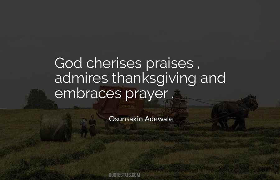Quotes About Prayer And Thanksgiving #776799
