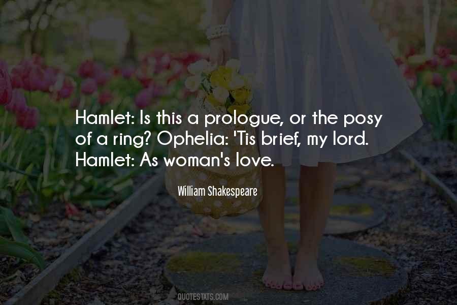 William Shakespeare Hamlet Quotes #1454977