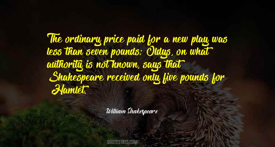 William Shakespeare Hamlet Quotes #558908