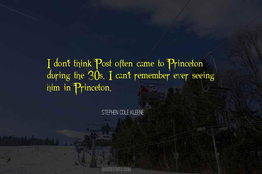 Quotes About Princeton #1023655