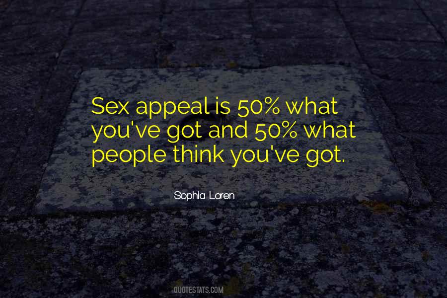 Quotes About Sex Appeal #1045293