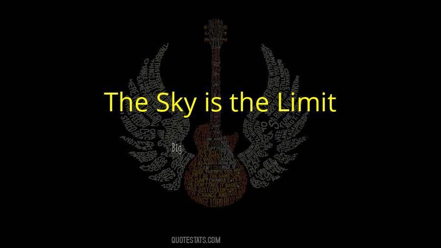 Quotes About The Sky's The Limit #107747