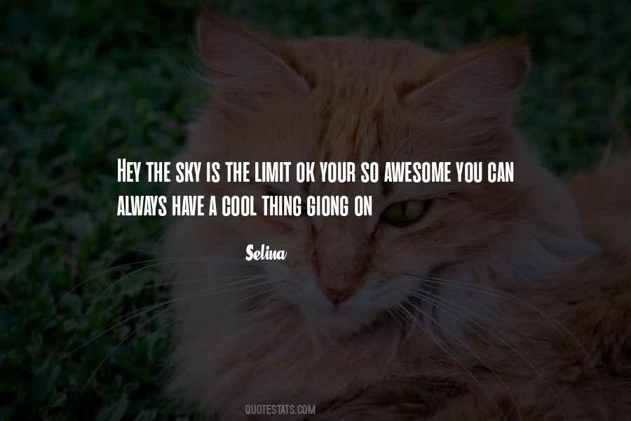 Quotes About The Sky's The Limit #166670