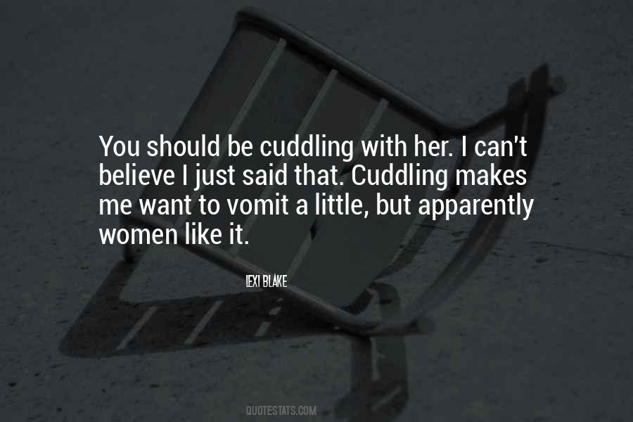 Quotes About Cuddling With Her #771344