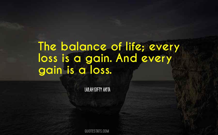 Quotes About Loss And Gain #191133