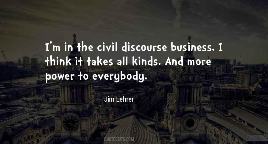 Quotes About Discourse #1043645