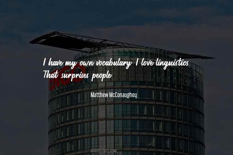 Linguistics Love Quotes #682770