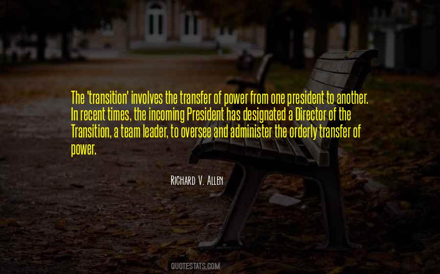 Quotes About Transfer Of Power #1702576