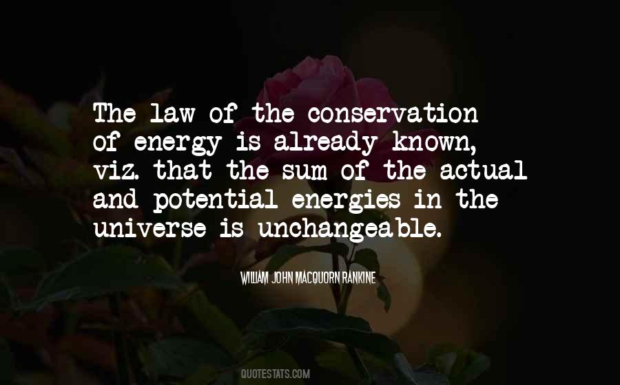 Quotes About Energy Conservation #638436