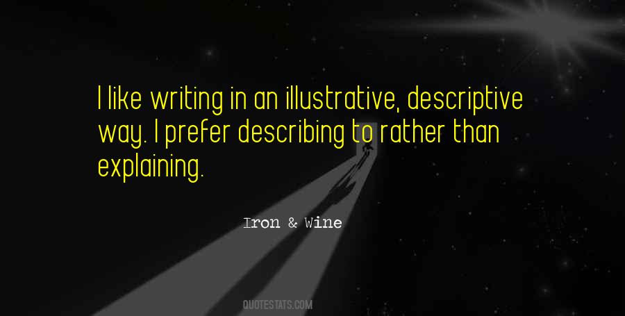 Quotes About Descriptive Writing #292415