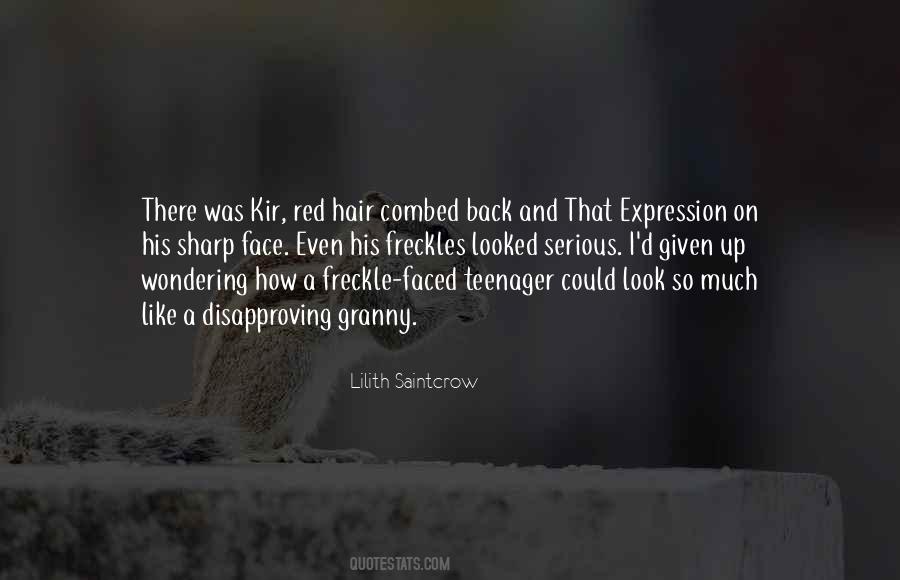 Quotes About Red Hair And Freckles #265125