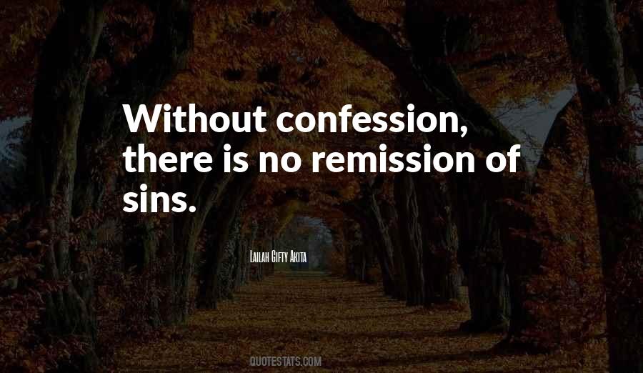 Quotes About Remission #1822702