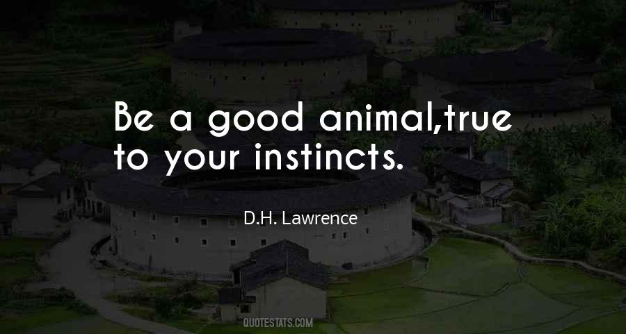 Quotes About Good Instincts #508438