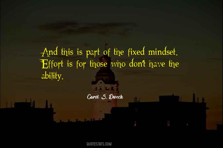 Quotes About Fixed Mindset #462985