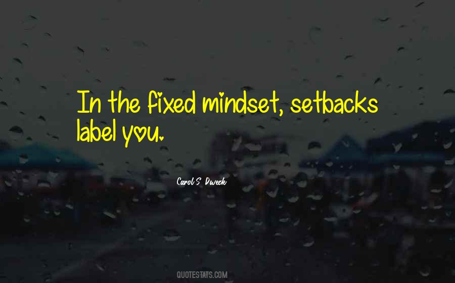 Quotes About Fixed Mindset #684025