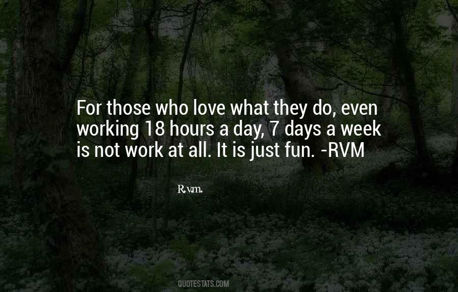 Quotes About Working And Having Fun #177011