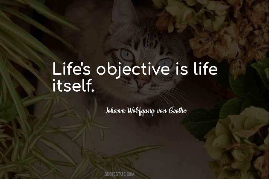 Quotes About Objectives In Life #1649081