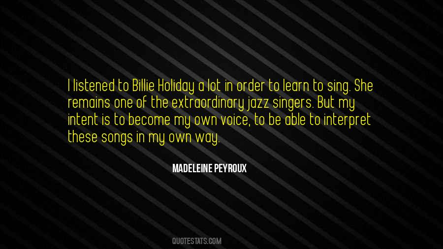 Quotes About Jazz Singers #838358