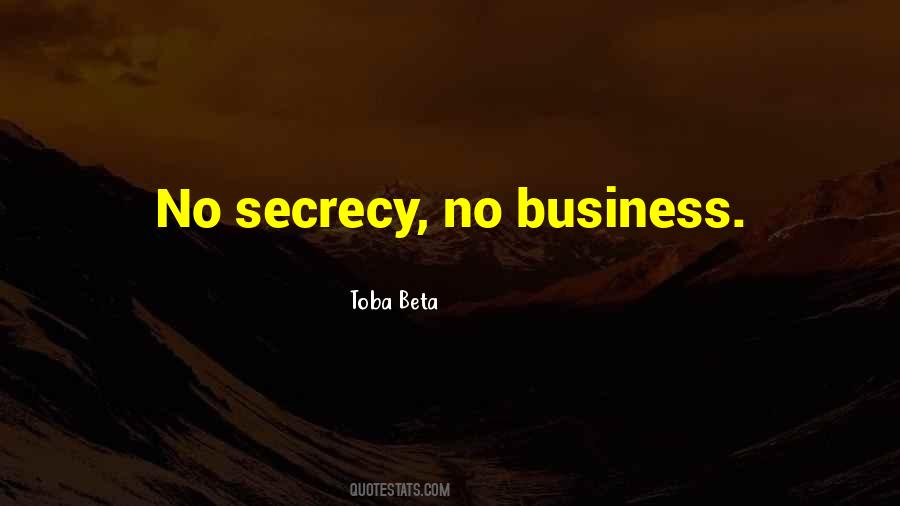 Quotes About Secrecy #1354985