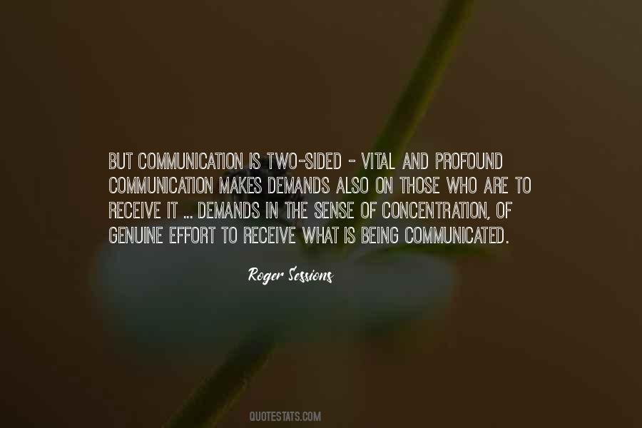 Quotes About Two Way Communication #1094030