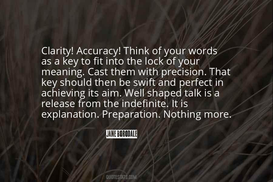 Quotes About Precision #1352208