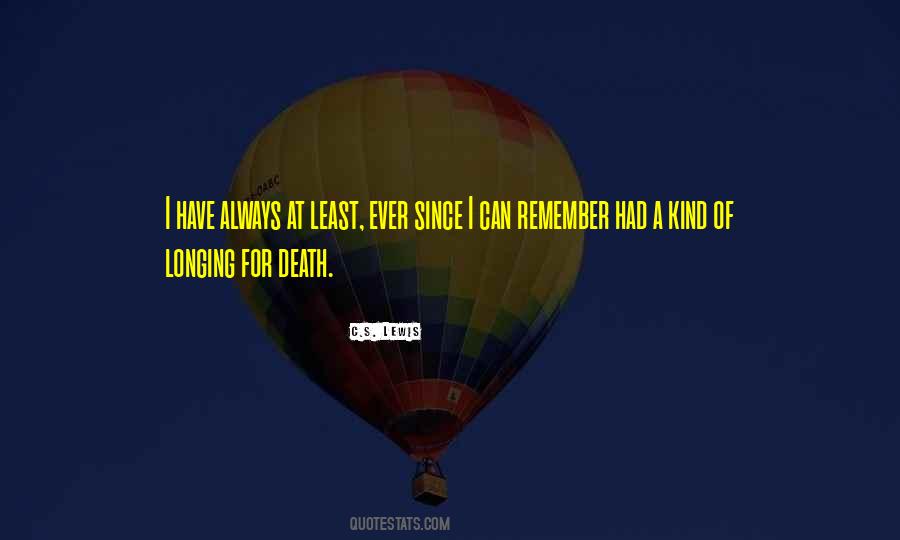 Quotes About Longing For Death #182073