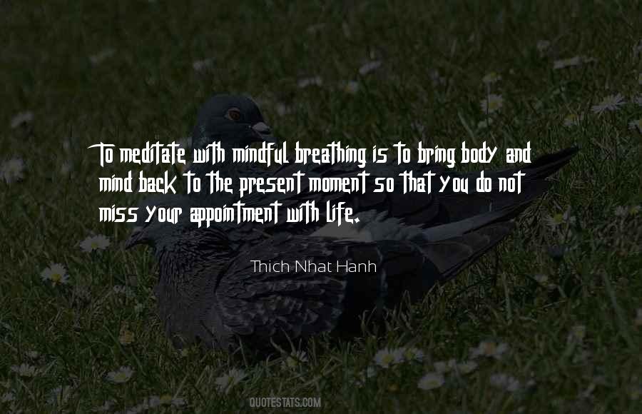 Quotes About Mindful Breathing #1047056