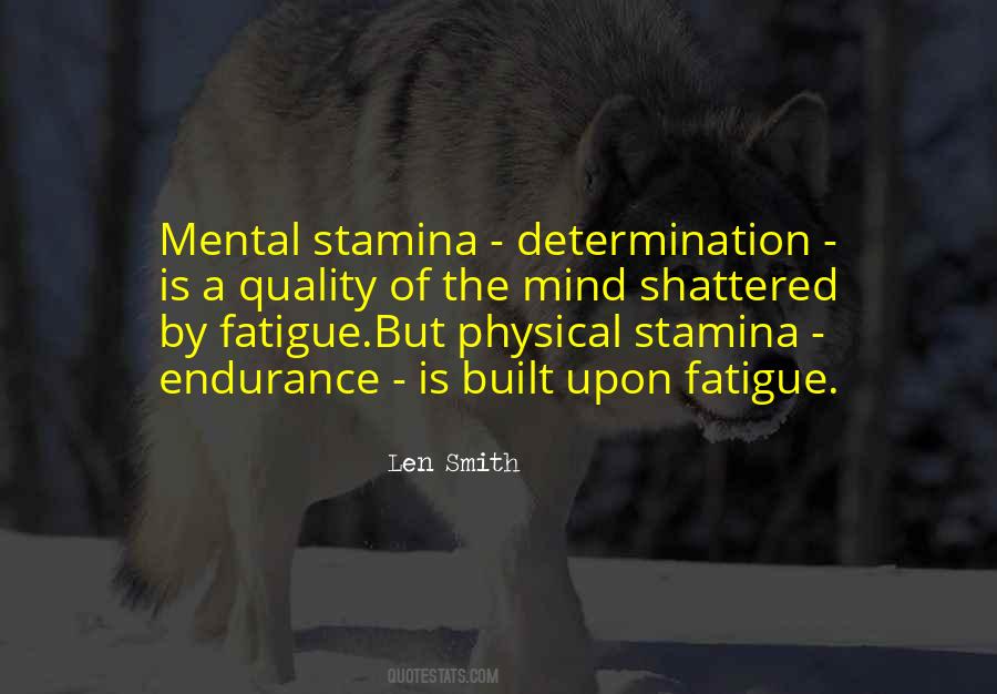 Quotes About Stamina #468536