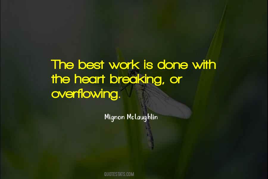 Quotes About Overflowing #637333