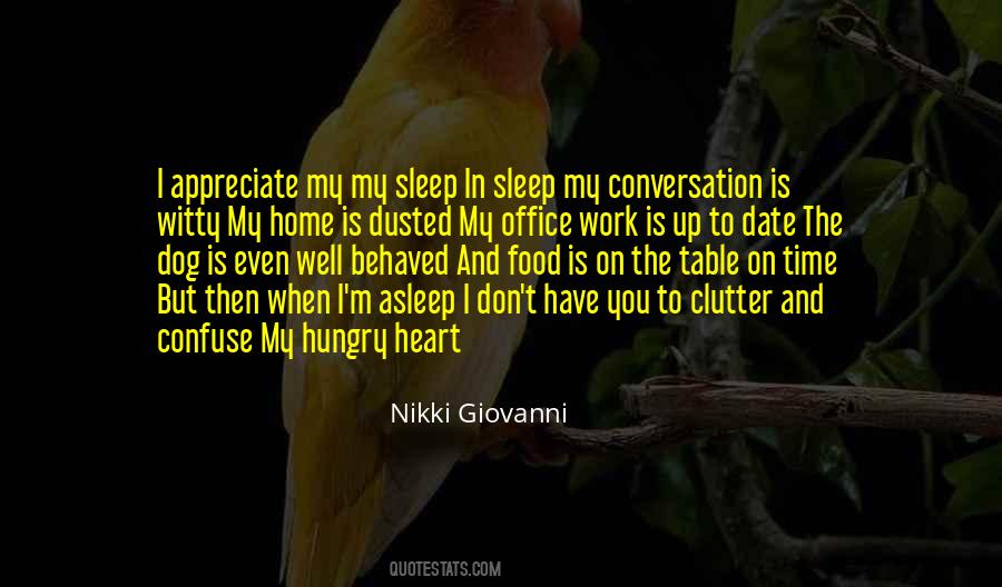 Quotes About Sleep And Food #1854691