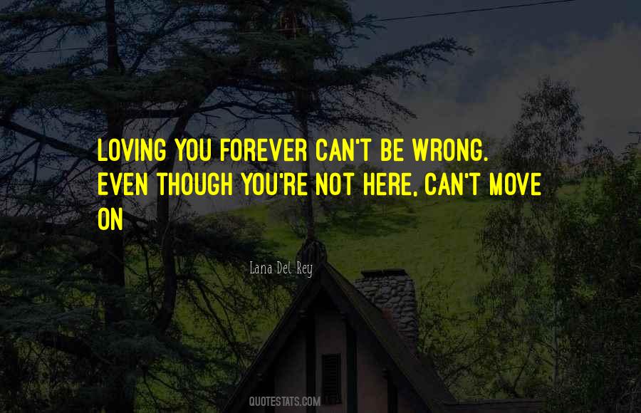 Quotes About You Can't Move On #544015