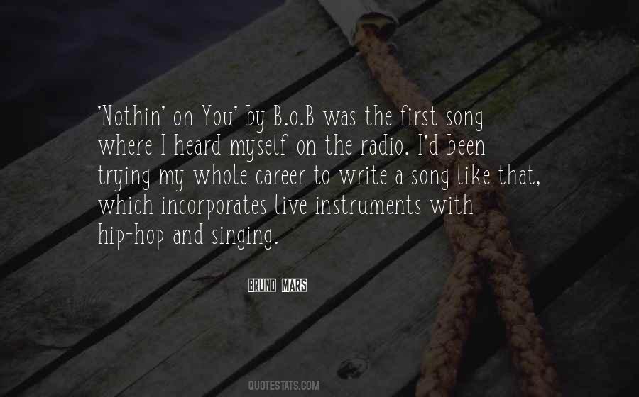 Hip Hop Song Quotes #471232