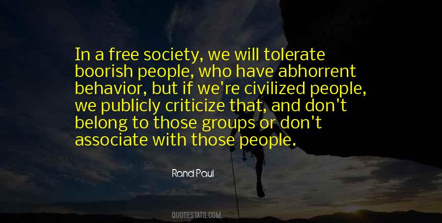 Quotes About Civilized Society #85631