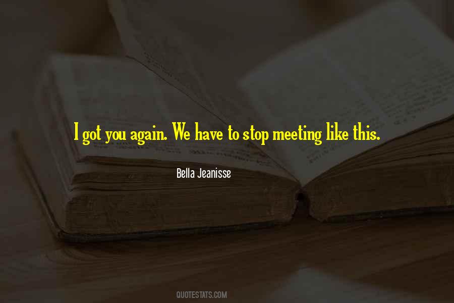 Quotes About Meeting Again #425808
